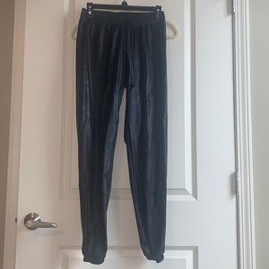 Women’s faux leather joggers